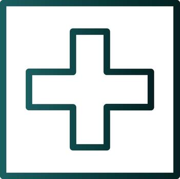 Plus Square Vector Icon Design