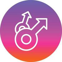 Mars Double Vector Icon Design