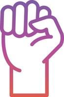 Fist Raised Vector Icon Design