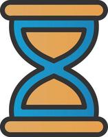 diseño de icono de vector de medio reloj de arena