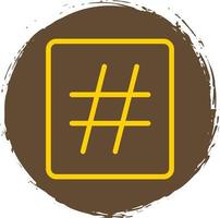 Hashtag Vector Icon Design