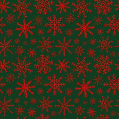 Seamless Christmas pattern. Red Christmas gifts and snowflakes on a green  background. Wrapping paper, craft paper Stock Vector Image & Art - Alamy