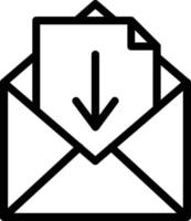 Inbox Vector Icon Design