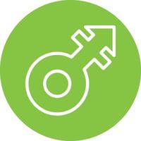 Mars Stroke Vector Icon Design