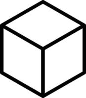 diseño de icono de vector de cubo