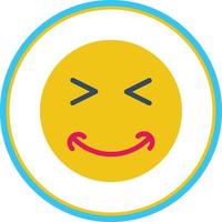 Grin Squint Vector Icon Design