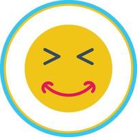 Grin Squint Vector Icon Design