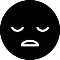 Frown Open Vector Icon Design