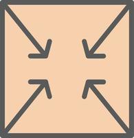 Compress Arrows Alt Vector Icon Design