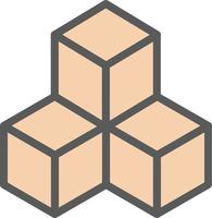 Cubes Vector Icon Design