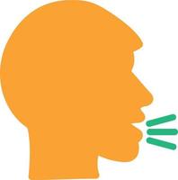 Head Side Cough Vector Icon Design