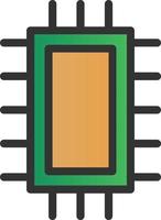 diseño de icono de vector de microchip