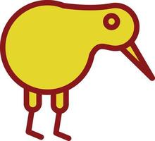 Kiwi Bird Vector Icon Design