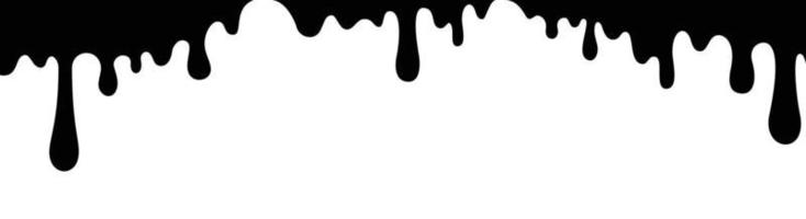 Dripping top right top left and center, set of 3 vector