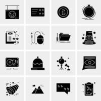 16 Universal Business Icons Vector Creative Icon Illustration to use in web and Mobile Related project