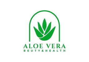 The aloe vera logo is suitable for fitness business symbols. vector