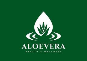 The aloe vera logo is suitable for fitness business symbols. vector