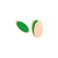 pistacho aislado sobre fondo blanco. vector