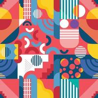 Colorful Geometric Seamless Pattern vector