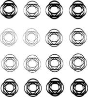 patrón de papel tapiz circular vector