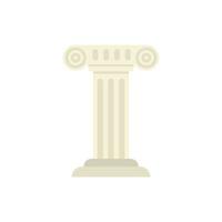 Greek sightseeing icon flat isolated vector