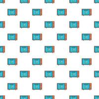 Video player on the screen of retro TV pattern vector