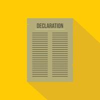 Declaration of Independence icon , flat style vector