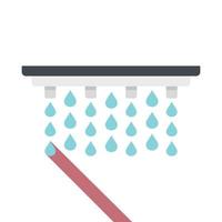 Irrigation system icon flat isolated vector
