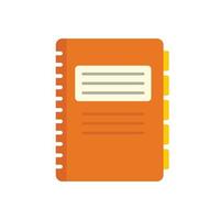 Office manager folder icon flat isolated vector