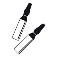 Iodine sticks icon, simple style vector