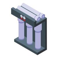 Modern osmosis system icon isometric vector. Water reverse vector