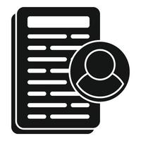 Strategy account icon simple vector. Client platform vector