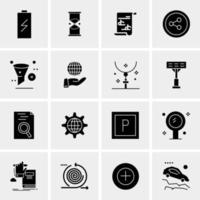 16 Universal Business Icons Vector Creative Icon Illustration to use in web and Mobile Related project