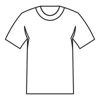 Tshirt icon, outline style vector