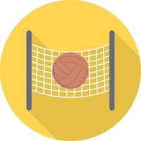 ilustración vectorial de voleibol en un fondo. símbolos de calidad premium. iconos vectoriales para concepto y diseño gráfico. vector