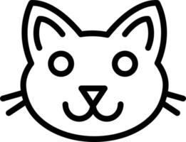 icono de línea para gatos vector