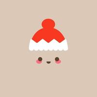 emoticono de santa claus vector