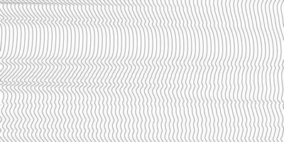 Abstract wavy background. Thin line on white vector