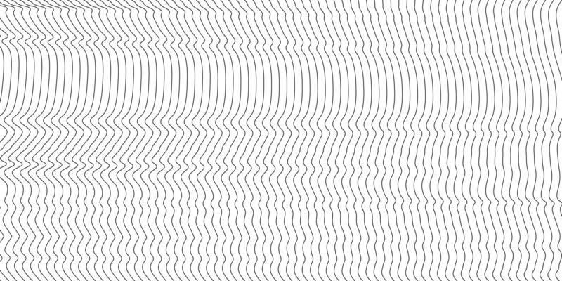 Abstract wavy background. Thin line on white