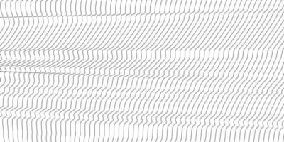 Abstract wavy background. Thin line on white vector