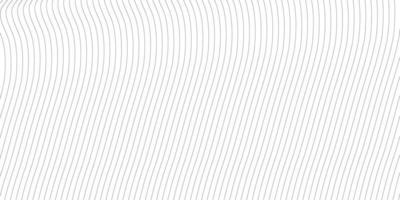 Abstract wavy background. Thin line on white vector