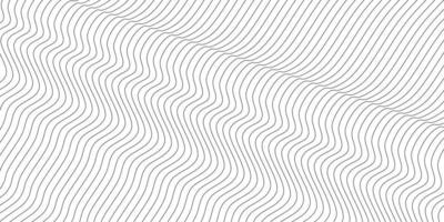 Abstract wavy background. Thin line on white vector