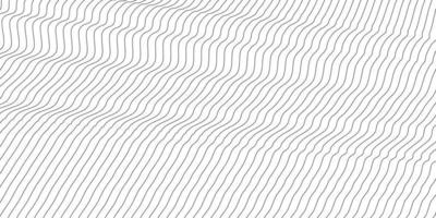 Abstract wavy background. Thin line on white vector