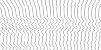 Abstract wavy background. Thin line on white vector