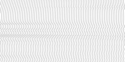 Abstract wavy background. Thin line on white vector