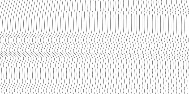 Abstract wavy background. Thin line on white