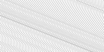 Abstract wavy background. Thin line on white vector