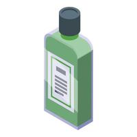 Shave bottle icon isometric vector. Foam beauty vector