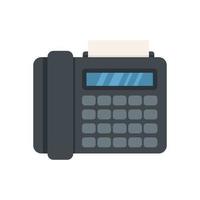 Office manager telephone icon flat isolated vector