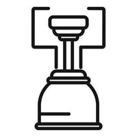 Portable stove icon outline vector. Gas cooker vector